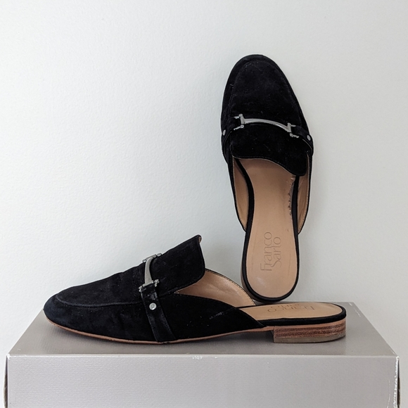France Sarto Dolly suede mules 8.5M - Picture 2 of 2